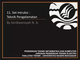 11 set intruksi teknik pengalamatan