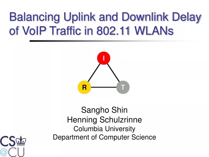 balancing uplink and downlink delay of voip traffic in 802 11 wlans