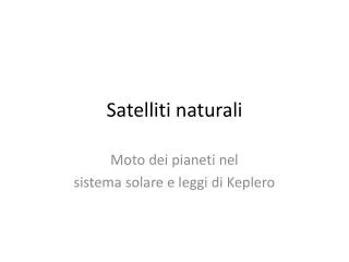satelliti naturali