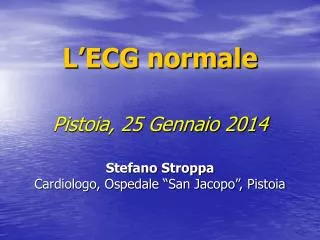 l ecg normale