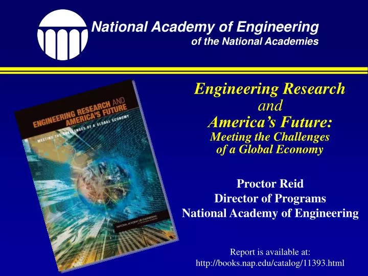 engineering research and america s future meeting the challenges of a global economy
