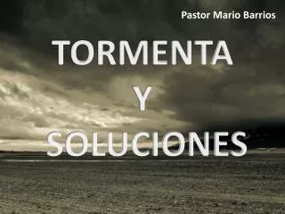 tormenta y soluciones