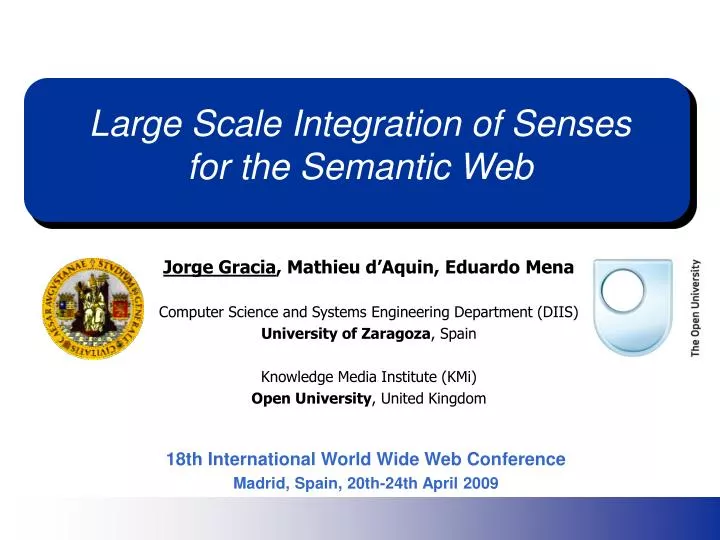 large scale integration of senses for the semantic web