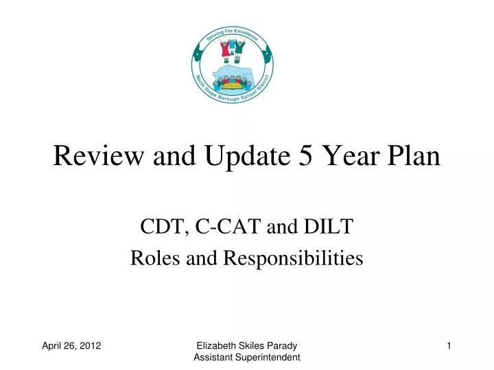 review and update 5 year plan