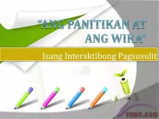 isang i nteraktibong p agsusulit