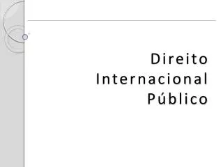 direito internacional p blico