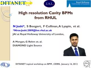 High resolution Cavity BPMs from RHUL