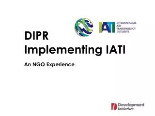 DIPR Implementing IATI