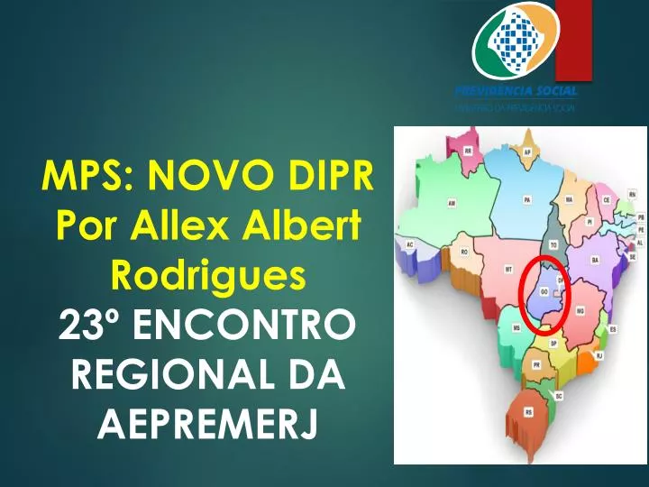 mps novo dipr por allex albert rodrigues 23 encontro regional da aepremerj