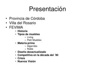 presentaci n