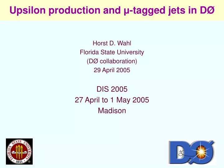 upsilon production and tagged jets in d