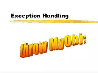 Exception Handling