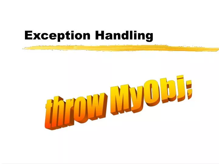 exception handling
