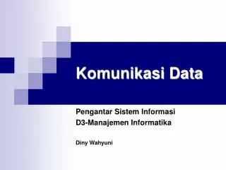komunikasi data