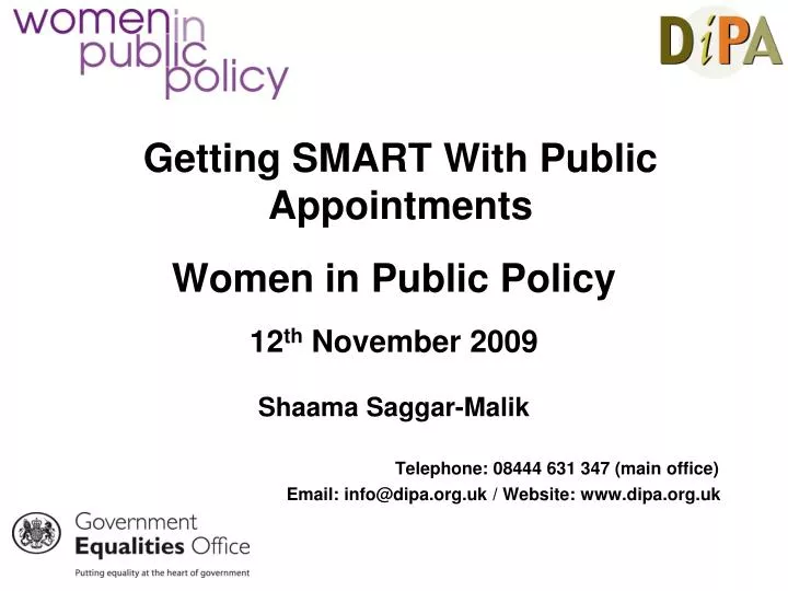 getting smart with public appointments