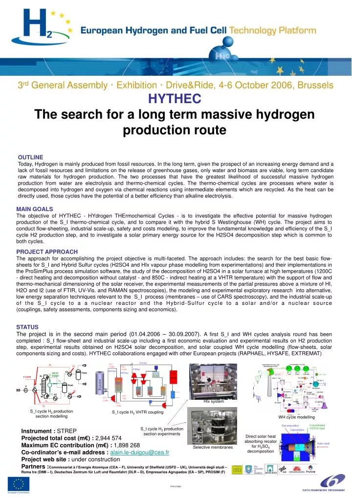 hythec the search for a long term massive hydrogen production route