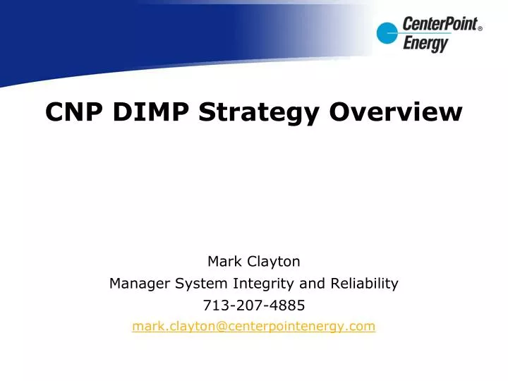 cnp dimp strategy overview