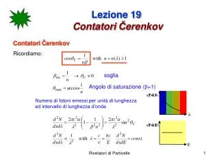 lezione 19 contatori erenkov