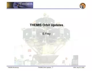 THEMIS Orbit Updates S.Frey