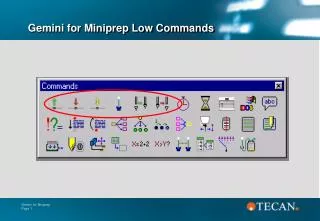 Gemini for Miniprep Low Commands