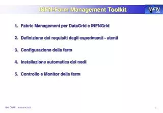 infn farm management toolkit