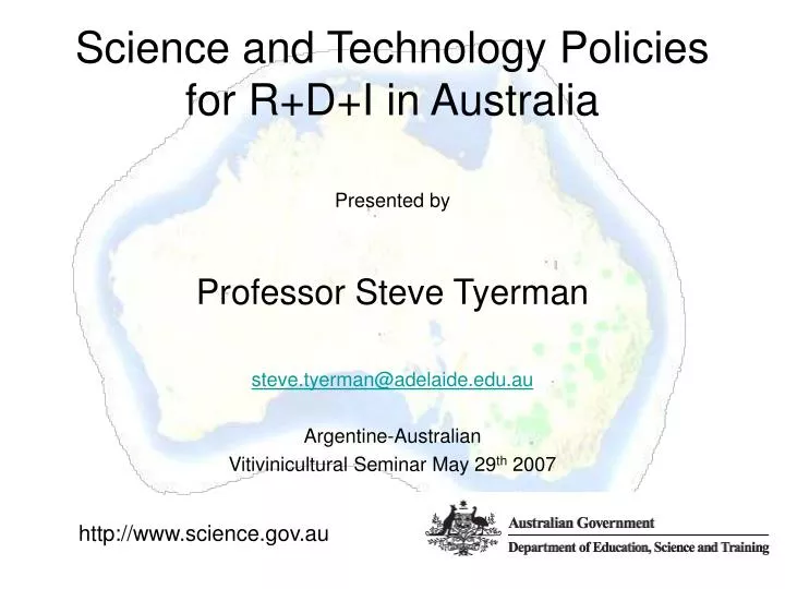 science and technology policies for r d i in australia