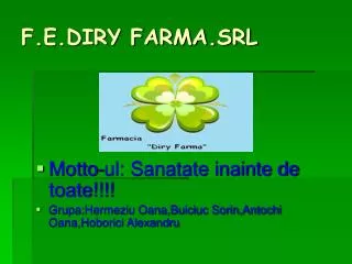 f e diry farma srl
