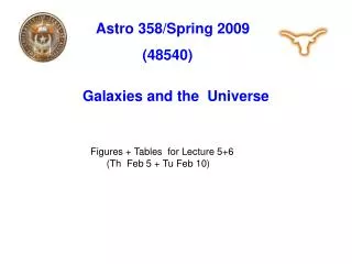 Astro 358/Spring 2009 (48540)