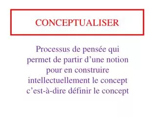 conceptualiser