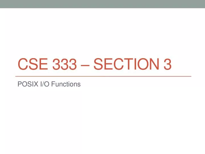 cse 333 section 3
