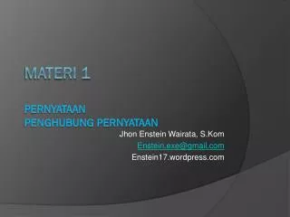 jhon enstein wairata s kom enstein exe@gmail com enstein17 wordpress com