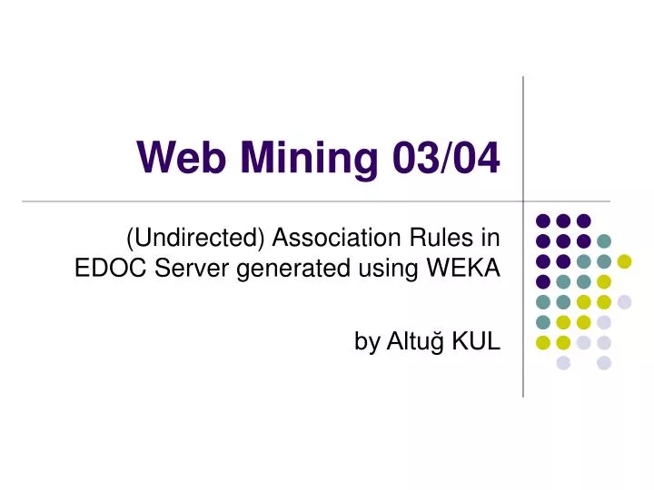 web mining 03 04