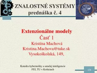 znalostn syst my predn ka 4
