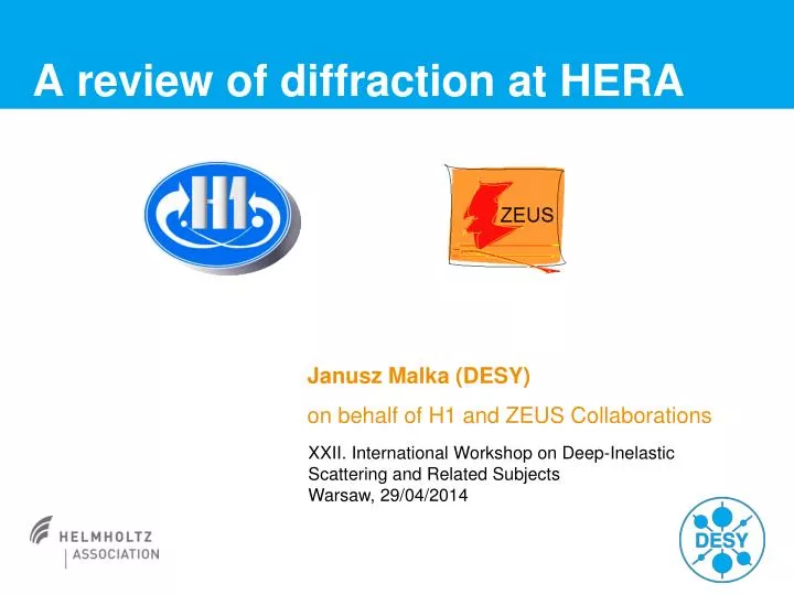 a review of diffraction at hera