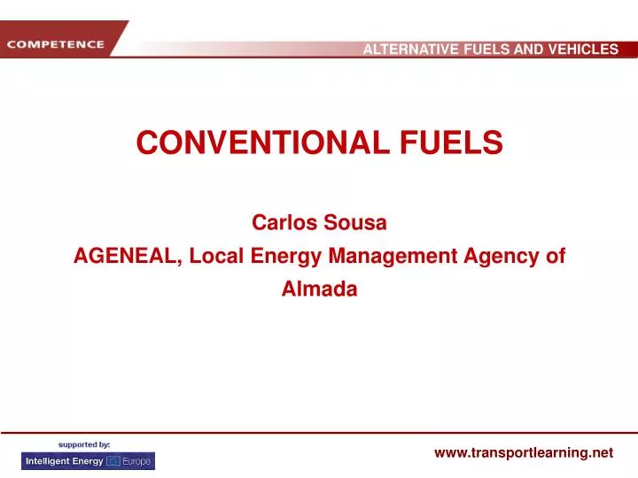 conventional fuels carlos sousa ageneal local energy management agency of almada