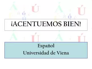 acentuemos bien