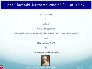 Near Threshold Electroproduction of at 11 GeV