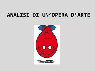 analisi di un opera d arte