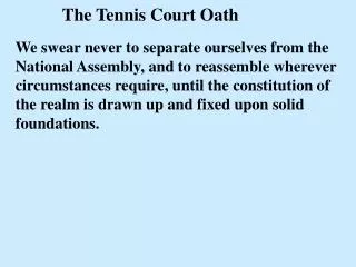 PPT The Tennis Court Oath PowerPoint Presentation free download ID
