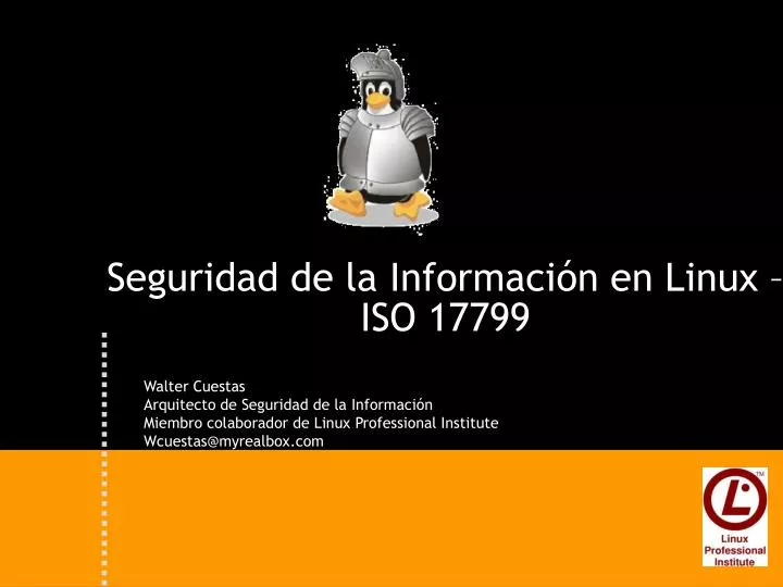 seguridad de la informaci n en linux iso 17799