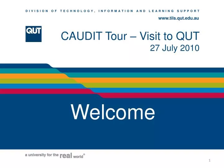 caudit tour visit to qut 27 july 2010