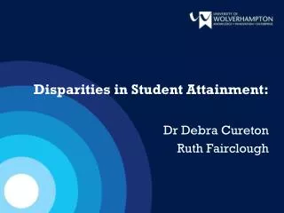 Disparities in Student Attainment: