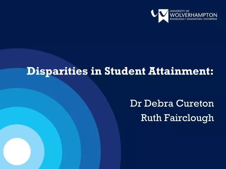 disparities in student attainment