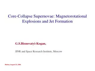 Core-Collapse Supernovae: Magnetorotational Explosions and Jet Formation