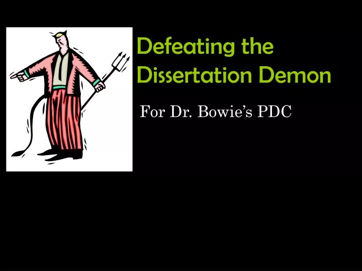 defeating the dissertation demon