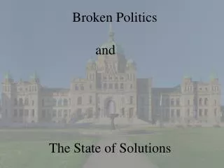 The State of Solutions