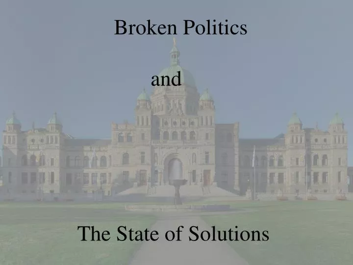the state of solutions