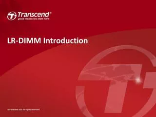 LR-DIMM Introduction