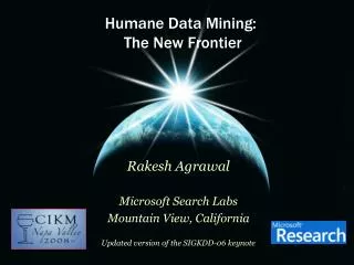 Humane Data Mining: The New Frontier