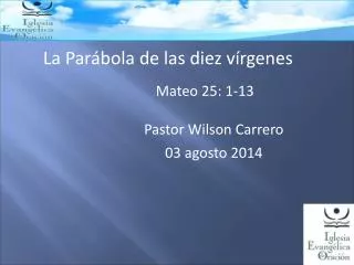 mateo 25 1 13